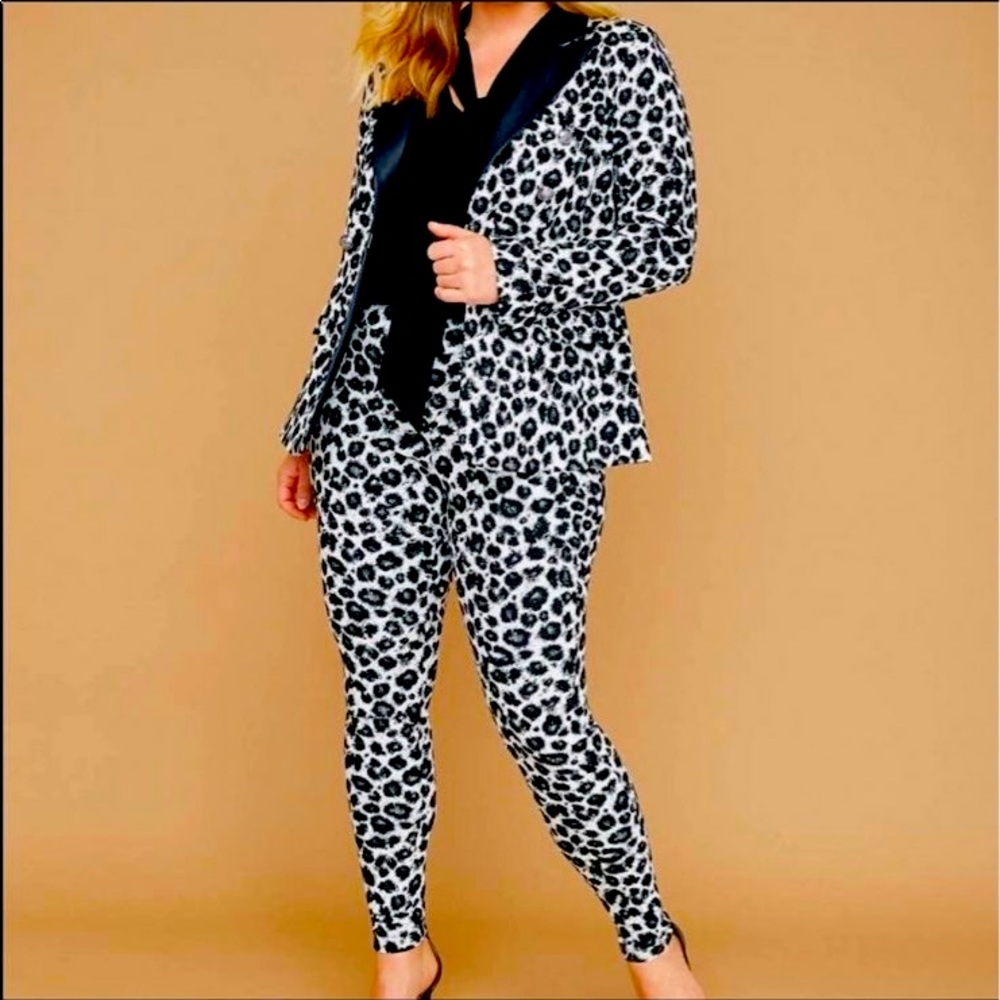 Lane Bryant Leopard Two Piece Suit